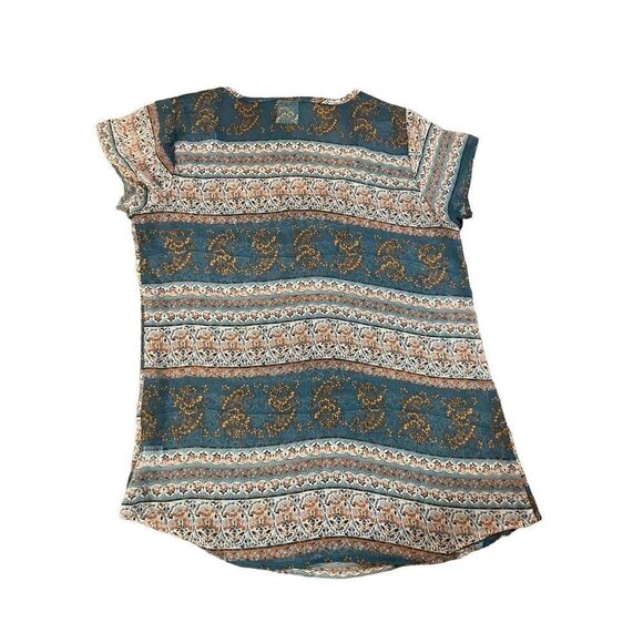 h.i.p. happening In the present Floral Med Sheer Blouse size medium - Picture 3 of 8